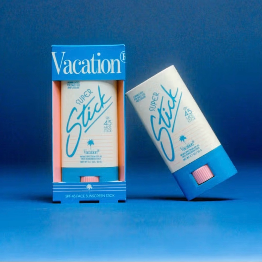 Vacation Super Stick SPF 45 Face Sunscreen - Blue and White